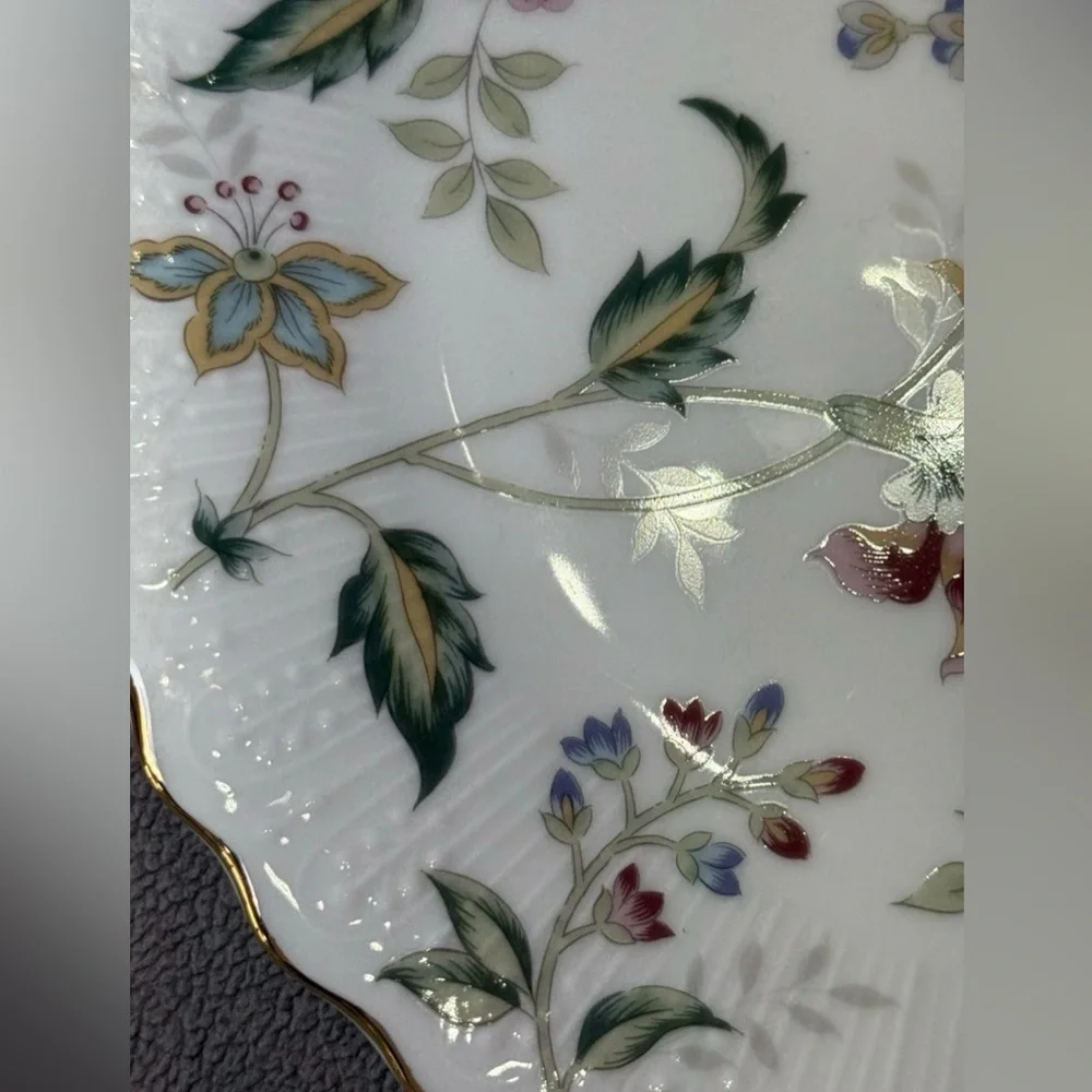 Vintage Andrea by Sadek Buckingham 10" Porcelain Cake Plate & Server JAPAN - Picture 3 of 13